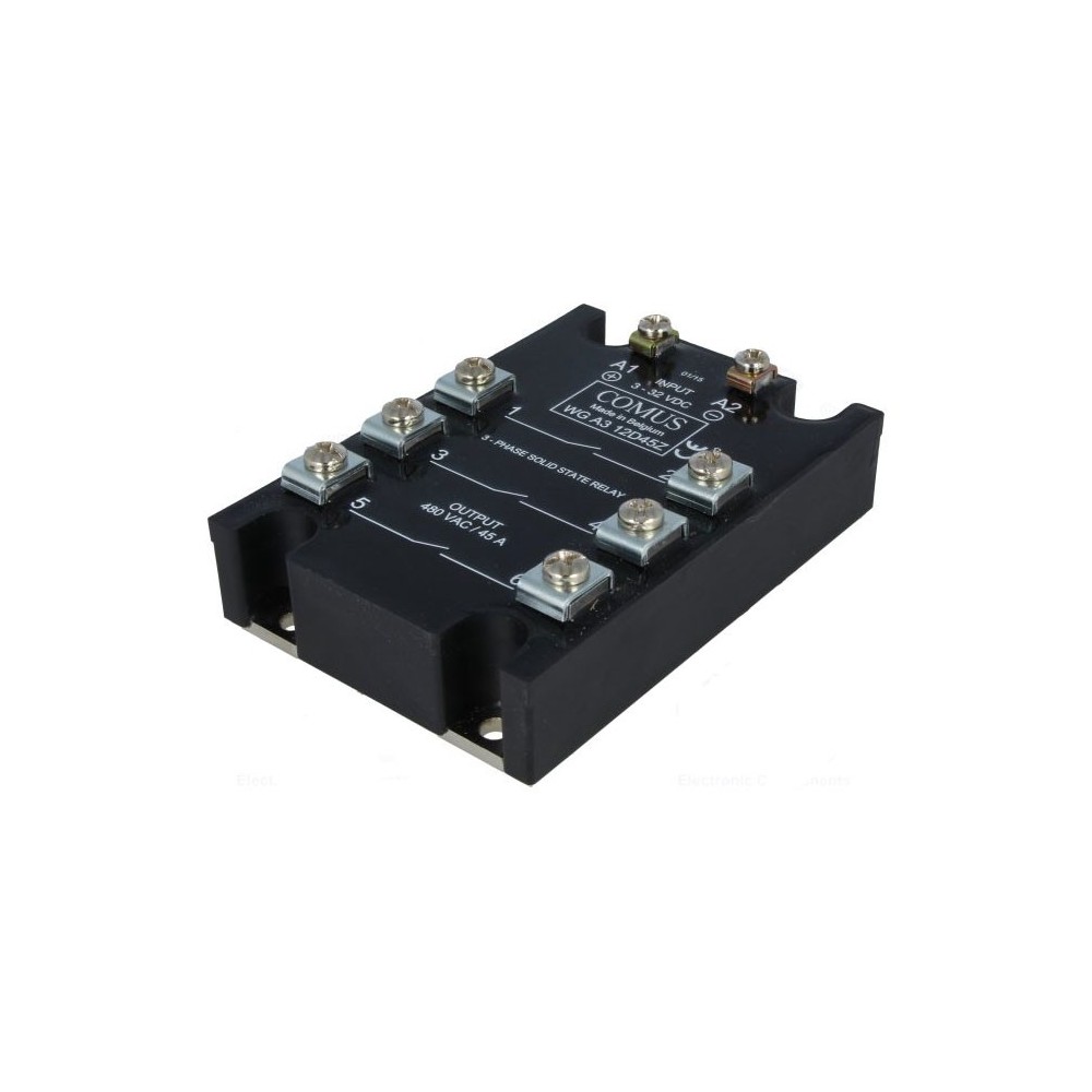 Solid state rele+ZC 3-32VDC/3X45A 480VAC,COMUS - RELSS7