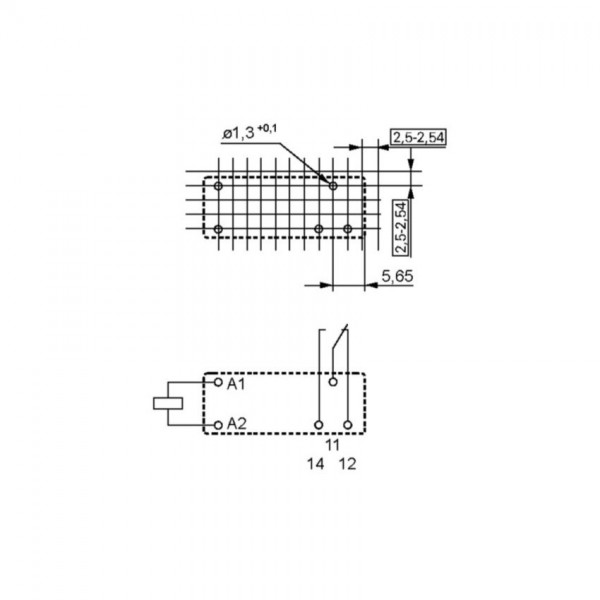 V23057   Schrack 8A 24V DC 1200R - RELV23057B