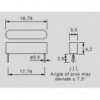 Reed senzor 1xNO 0,5A,10W, MEDER - RIDRMK67B