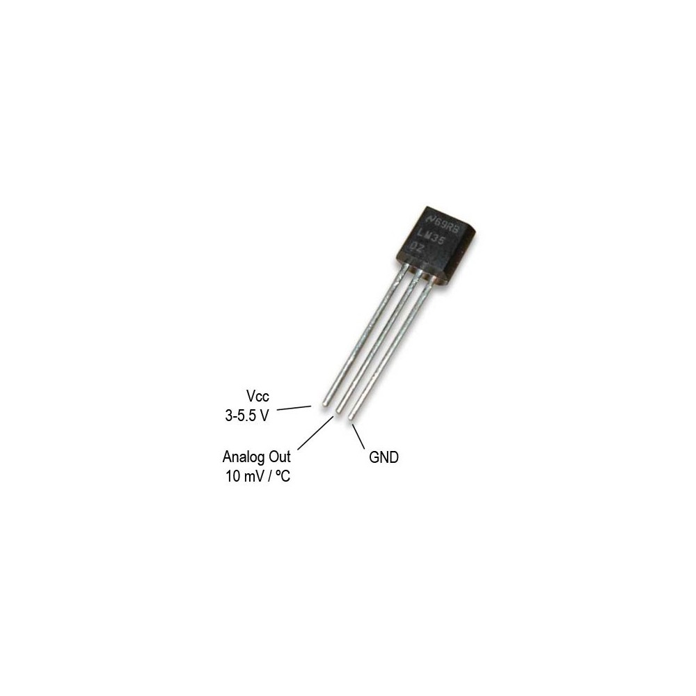 Temp.sensor  0/+100C TO92 - SENLM35DZ