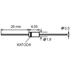 Z-Dioda 0.5W 51V DO35