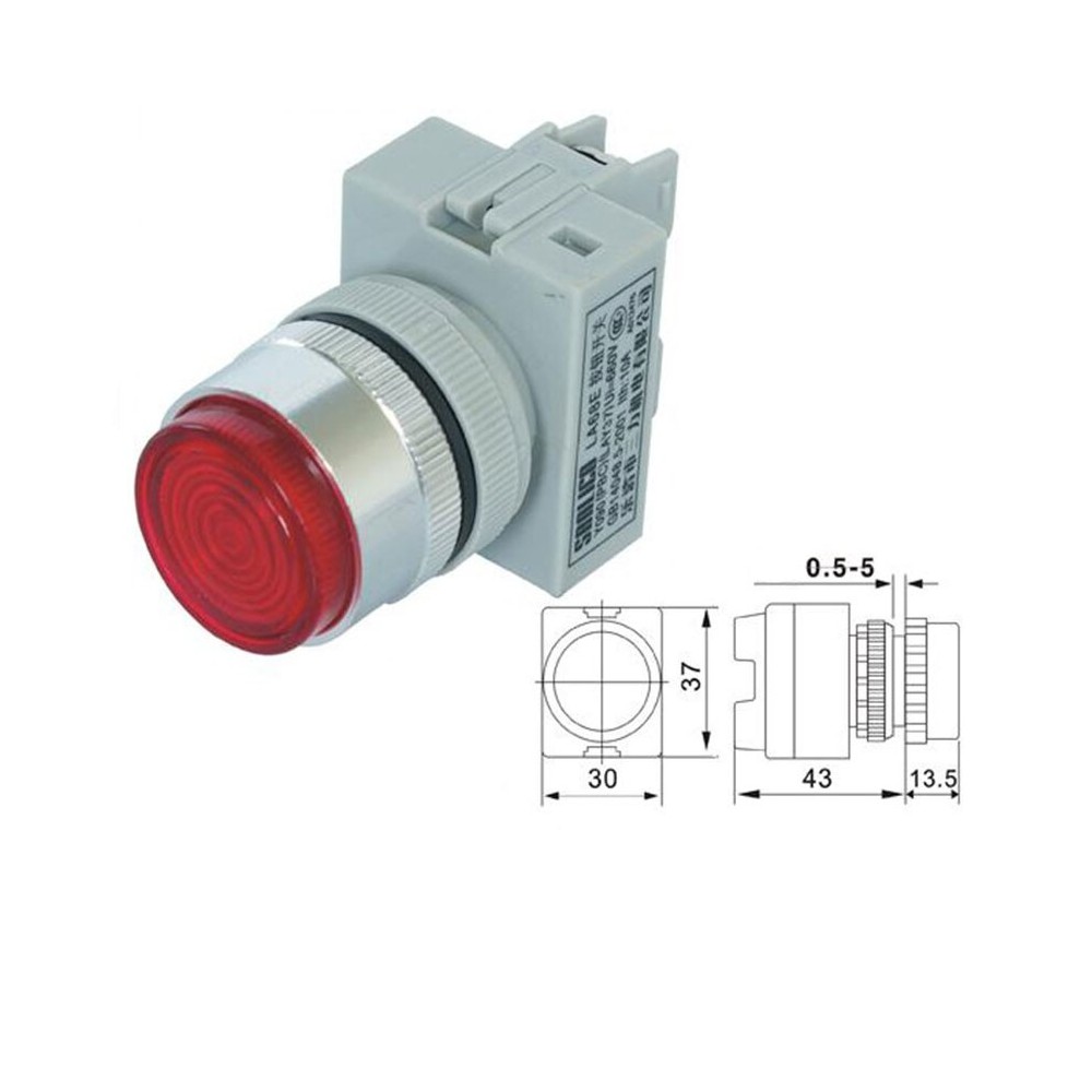 Signalna lampa FI22 , Crvena - SLX24CR
