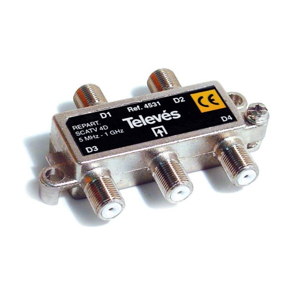 Spliter 1/4 5MHz-1218MHz TELEVES - SPLI1/4-3