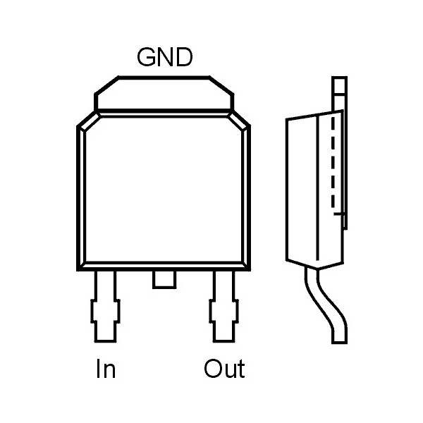 Stab.napona +9V 0.5A SMD - STN78M09CP