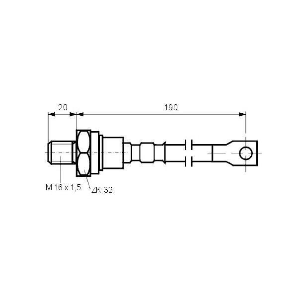 Dioda 1600V 240A,M16  K, SEMIKRON - DIOSKR240/16