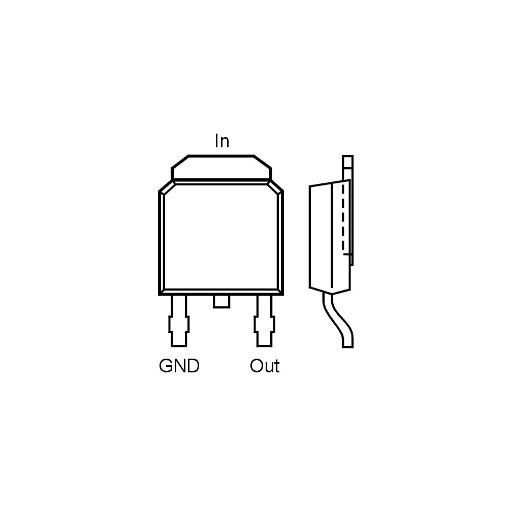 Stab.napona  -8V 0.5A SMD - STN79M08CP