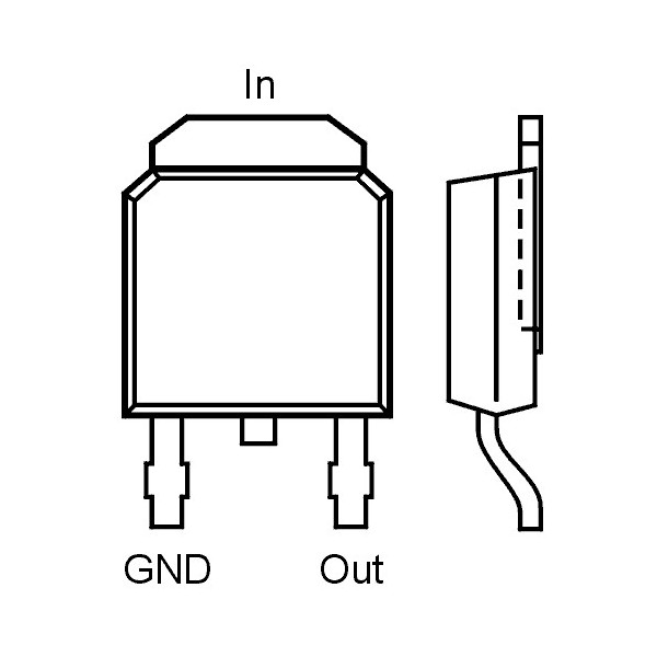 Stab.napona -15V 0.5A SMD - STN79M15CP