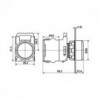 Prekidač 22mm STOP, NO+NC,10A 220V Crna - TAS22K-CN