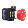 Taster22mm STOP, NO+NC,10A 220V Crveni - TAS22KSTOP