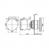 Taster22mm STOP, NO+NC,10A 220V Crveni - TAS22KSTOP