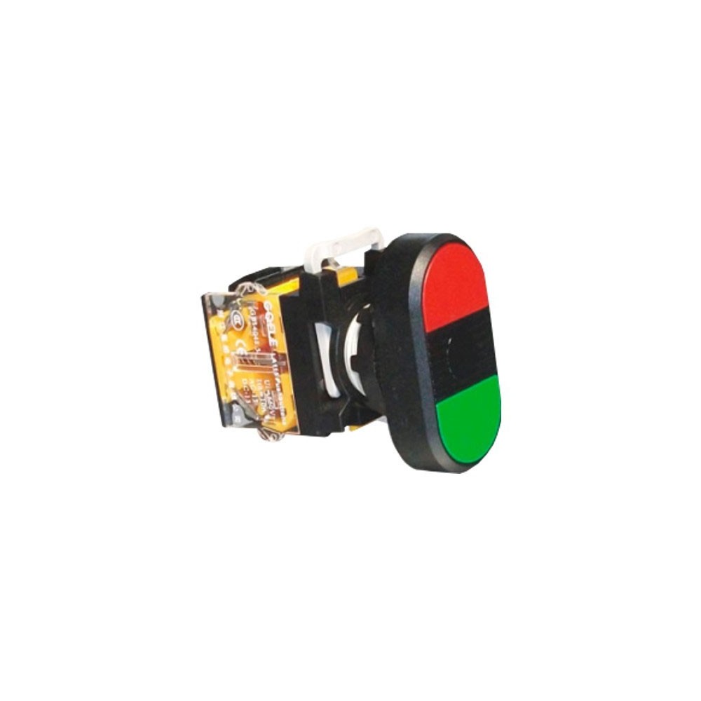 Taster START/STOP, Ø22mm, 1NO + 1NC, LA115-B1-11R - TAS22QT051