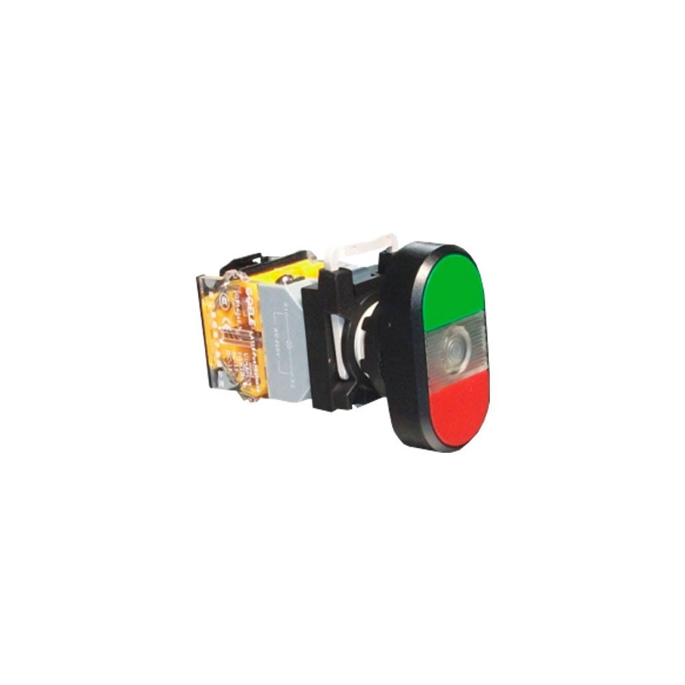START/STOP, Ø22mm,1NO+1NC,Sig.Sijalica 220VAC, LA115-B1-11RD - TAS22QT052