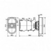 START/STOP, Ø22mm,1NO+1NC,Sig.Sijalica 220VAC, LA115-B1-11RD - TAS22QT052