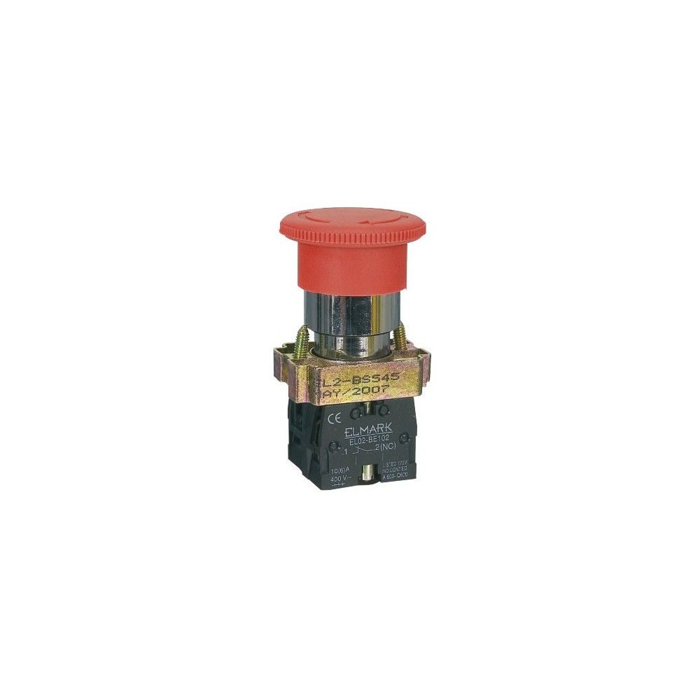 Taster 22mm NO+NC STOP 10A 220V - TAS22STOP