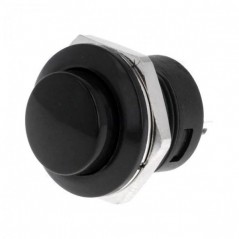 Taster okrugli 16 mm NO PS507A Crni
