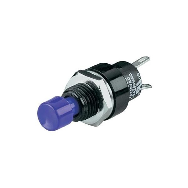 Taster mini NO plavi M7 1XA,50VDC, 0,5A - TASMINNOPL