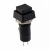 Taster kvadratni crni 250V 3A NO fi=12mm - TASPCN