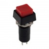 Taster kvadratni crveni 250V 3A NO fi= 12mm - TASPCR