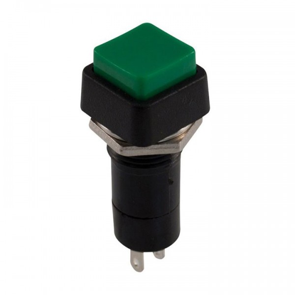 Taster kvadratni zeleni 250V 3A NO fi= 12mm - TASPZE