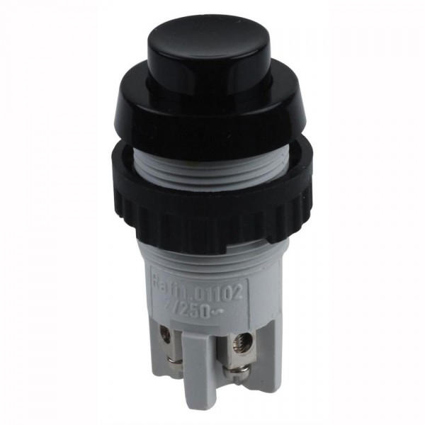 Taster NO/NC, 250V, 2 A, Ø18.2 mm, crni,RAFI - TASRA-CN