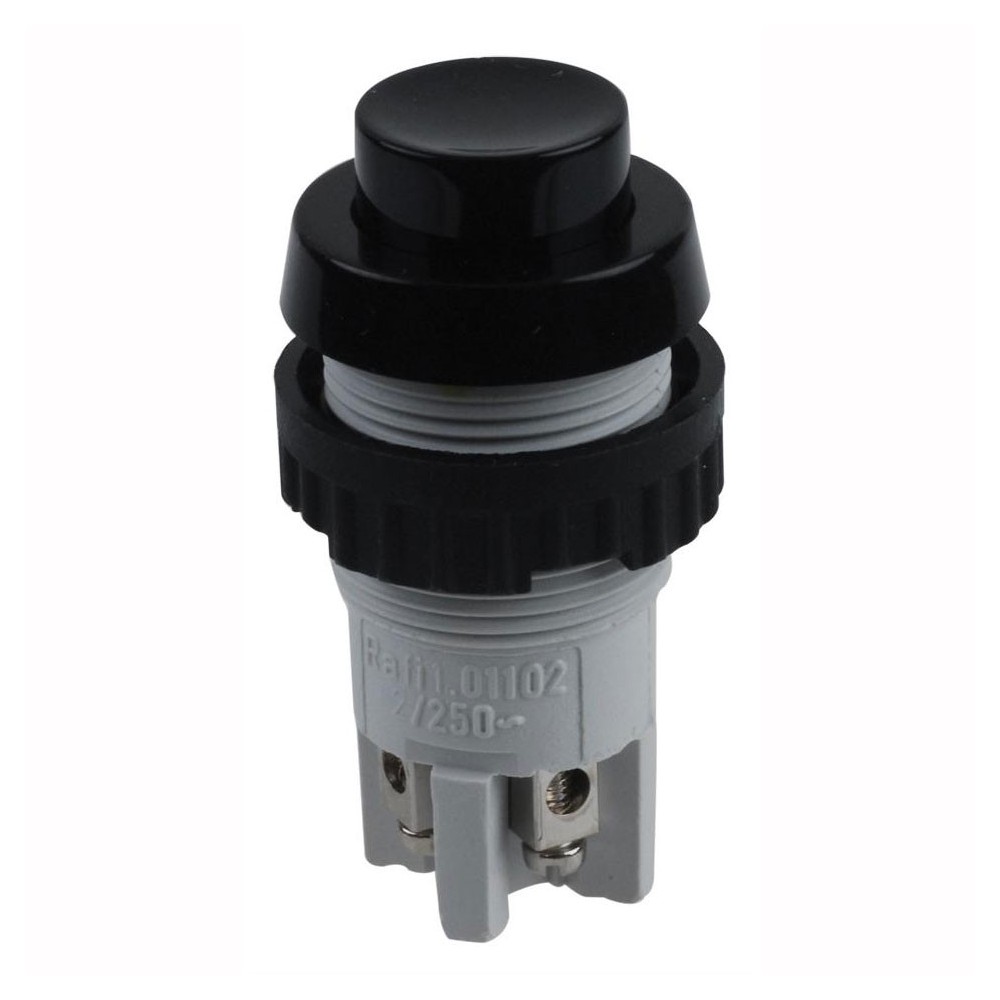 Taster NO/NC, 250V, 2 A, Ø18.2 mm, crni,RAFI - TASRA-CN
