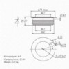 Tiristor1000A 2000V ( tq 25 µs)  KK1000 74mm - TIRKK1000/2000