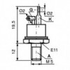 Tiristor 16A 1200V M5 - TIRT112-16-12