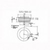 Tiristor 1000A 2000V Fast O 74mm KK1000A - TIRTB153-1000