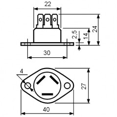 Triak 25A 600V 50mA RD91