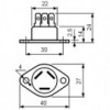 Triak 25A 600V 50mA RD91 - TKBTA25-6