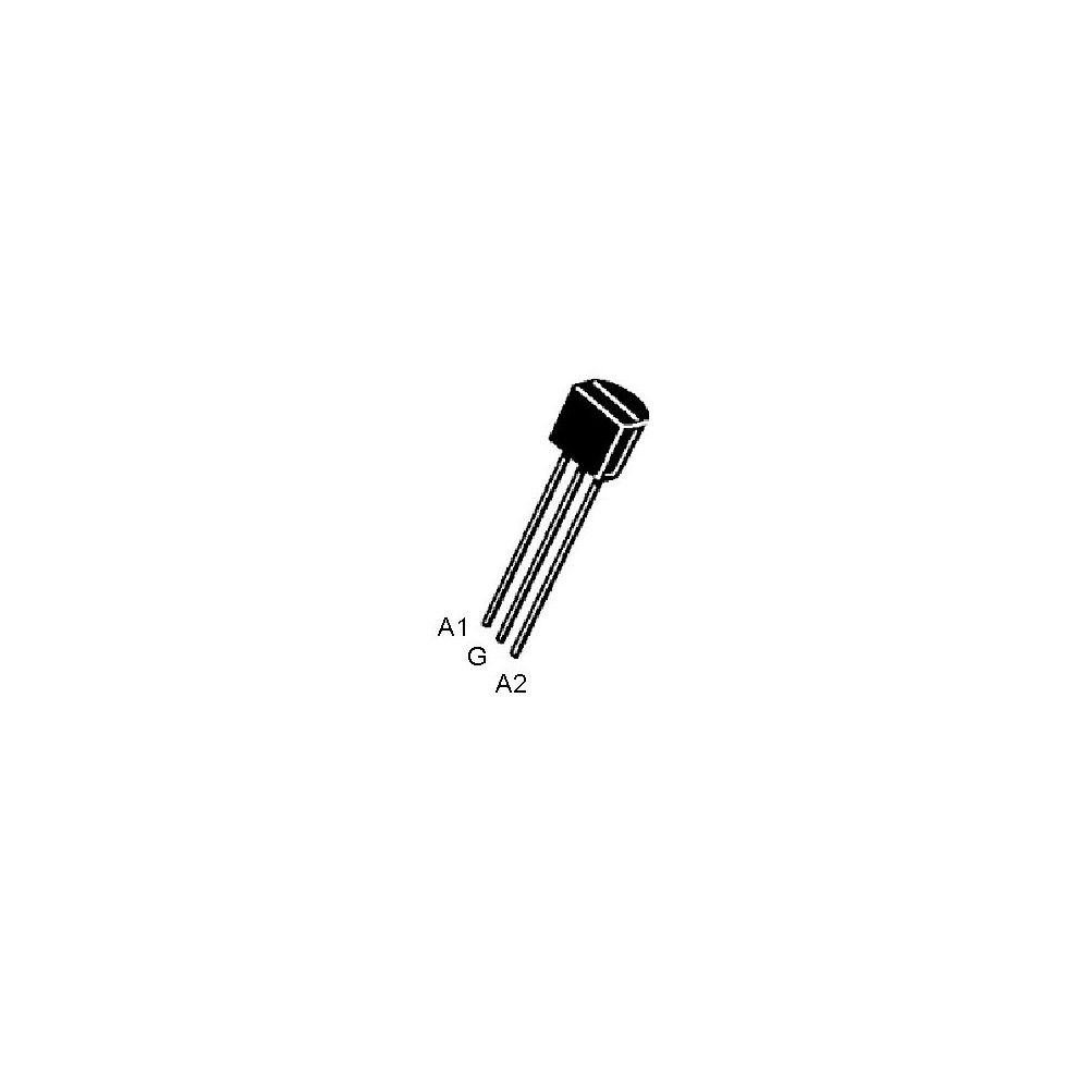 Triak 1A 600V TO92 - TKT1M5F600