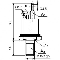 Triak 50A 900V  M8
