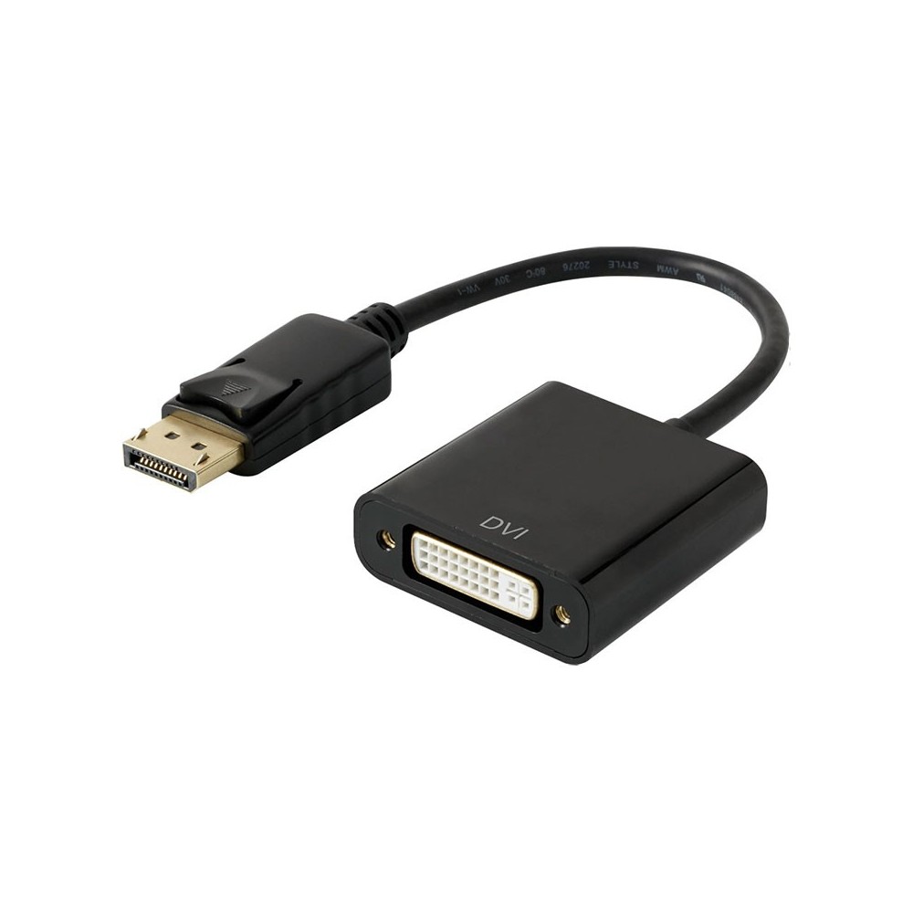 Adapter DISPLAYPORT  M- DVI-D ,F kabl 0,2m - UTADIS/DVI