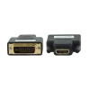 Adapter HDMI F(19)/  -DVI-D(24+1)M GOLD - UTAHDMI/DVI