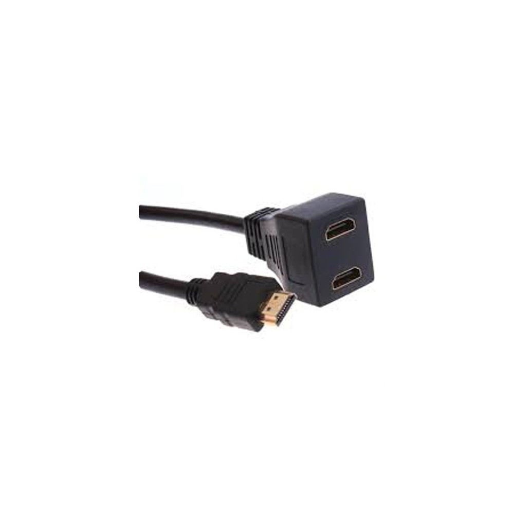 Adapter HDMI muški / 2 zenška,pasivni - UTAHDMIM/2Z