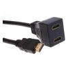 Adapter HDMI muški / 2 zenška,pasivni - UTAHDMIM/2Z