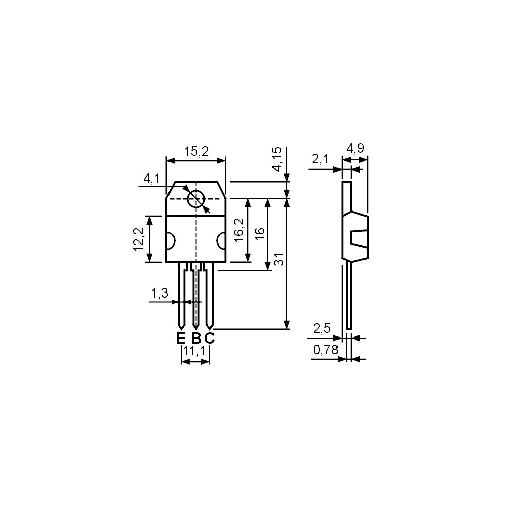 Tranz. P 120V 8A 80W - TR2SB688