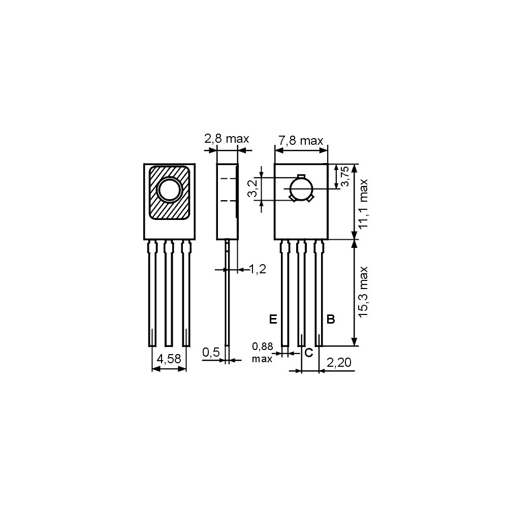 Tranz. P 60V 1A 10W - TR2SB731