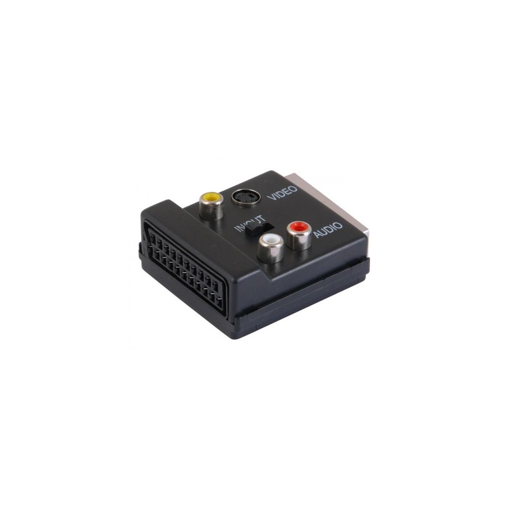 Adapter SCART M+Z+3XČinč+SVHS - UTASK/CI/SVHS