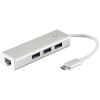 USB 3.1 tip C na 3X HUB+RJ45 - UTAUSBCHUB2
