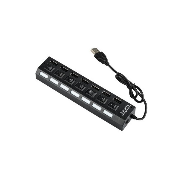 USB razdelnik 1:7  2,0 +napajanje - UTAUSBHUB7