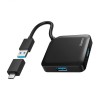 Hama USB 3.2 HUB 1:4, 5Gbit/s + USB-C adapter - UTAUSBHUBH32