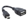 Adapter USB 2.0 AF -USB AM  mini 5 muški 0,2m OTG - UTAUSBM5M/USBZ