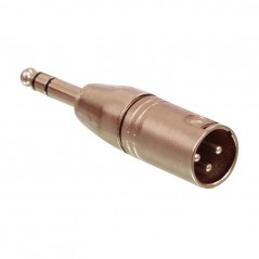 Adapter 6.3mm ST M - XLR 3pol Muški