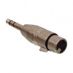 Adapter 6.3mm ST M - XLR 3pol Ženski