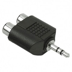 Adapter 2X činč ž. /3,5 stereo m.
