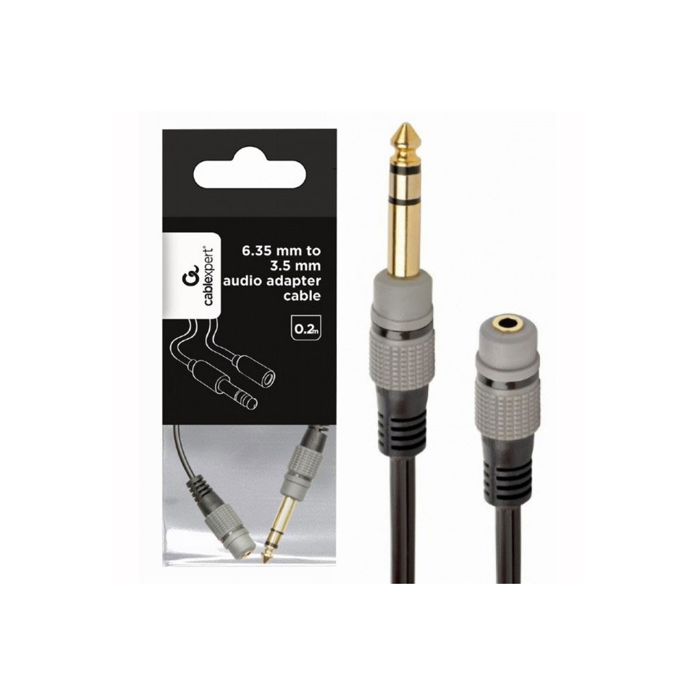 Adapter 6,35mm M st./3,5mm Ž st. sa kablom 0.2m - UTA-10K