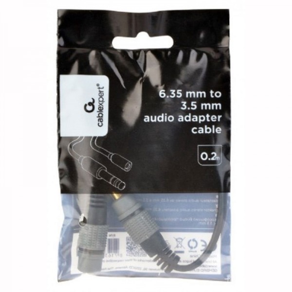 Adapter 6,35mm M st./3,5mm Ž st. sa kablom 0.2m - UTA-10K