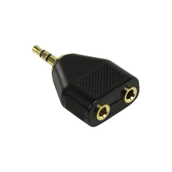 Adapter 2x3,5s.utic./3,5 s. utikač gold - UTA-11G