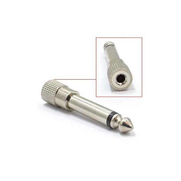 Adapter 6.3mm utikač mono/3.5m utičnica stereo, metal - UTA-18M